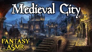 Ambience ASMR Medieval City Thunderstorm, Rain Ambience Medieval inspired ASMR