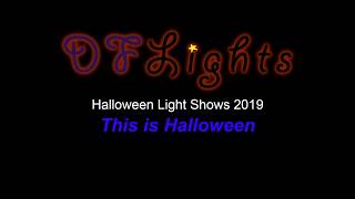 2019 Halloween light shows - "This Is Halloween"