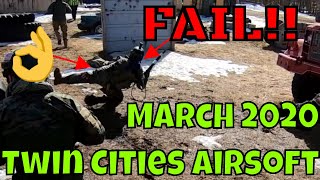 FROSTBUSTER FAIL Airsoft GAMEPLAY | MARCH 2020 Twin Cities Airsoft