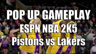 ESPN NBA 2K5 - Pistons vs Lakers - Pop Up Gameplay