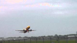 DHL (Southern Air) 737-400SF Takeoff | Greater Rochester Int'l (KROC)