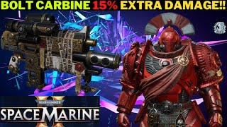 BOLT CARBINE BUFFED DAMAGE BY 15% !! #warhammer40kspacemarine2 TESTED ON LETHAL!!