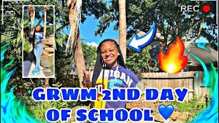 GRWM 2ND DAY OF SCHOOL💙