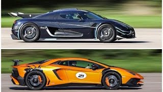 Koenigsegg One1 - Lamborghini Aventador SV side-by-side comparison at VMax200.