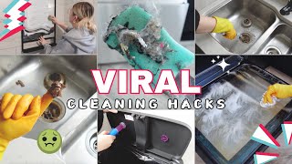 I WAS SO SHOCKED 🤯 VIRAL CLEANING HACKS 🤩 9 VIRAL CLEANING TikTok TIPS & HACKS ! DO THEY WORK ?