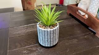 Tile Pattern Potted Artificial Succulent Plants Review