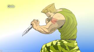 Drawing Concept Art, Guile (Street Fighter)