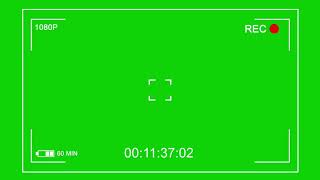 Cam View finder Green Screen video - Video Camera recording