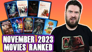 November 2023 Movies Ranked