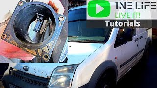 Ford Transit Connect - Air Mass Sensor Replacement MAF Sensor Remove and Replace