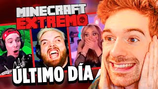 REACCIÓN A TODAS LAS MUERTES en MINECRAFT EXTREMO | ULTIMO DÍA