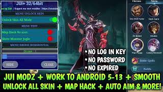 CHEAT ML AUTO AIM ｜｜ MOD MENU MOBILE LEGENDS 2024 ｜｜ AUTO AIM ALL HERO + MAP HACK + UNLOCK ALL SKIN