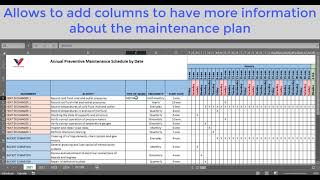 ✅ PREVENTIVE MAINTENANCE SCHEDULE IN EXCEL