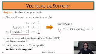 Apprentissage automatique [6.4] : Machine à vecteurs de support - représentation duale