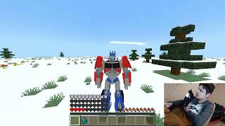 Реакция Я НАШЕЛ ЛУЧШИЙ МОД НА ТРАНСФОРМЕРОВ В МАЙНКРАФТ Transformers Minecraft (9)