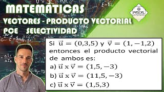 Matemáticas 2 | Bachillerato | PCE | 2019 | Junio | Selectividad extranjeros | Producto vectorial