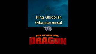 King Ghidorah (Monsterverse) vs How To Train Your Dragon #ghidorah #httyd #monsterverse #toothless