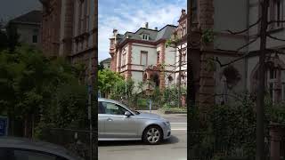 Life in Germany. Walk through the spring streets of Heidelberg Baden-Württemberg.