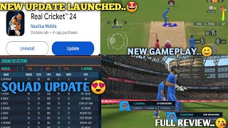 Finally🤩Real Cricket 24 New maga update launched on play store Virson 1.5 full review & Gameplay😘