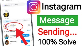 Instagram Messages Sending Problem Today || Instagram Message pending problem solved