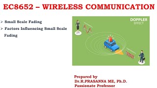 Factors Influencing Small Scale Fading & Problems - Unit 1 Wireless Communication