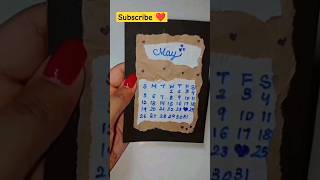 DIY calender ❤️#shorts#youtubeshorts#diy@craftykhushii