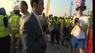 BBC Breakfast live from Granary Square awaiting Olympic Torch