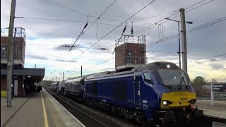 68024 & 68025 at Wigan - 18th October 2024