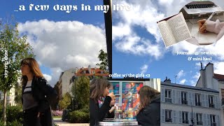 a few days in my life: balades en ville, coffee w/ the girls, journaling & mini haul ☕️🌤🧚🏼‍♂️