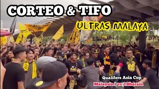 CORTEO ULTRAS MALAYA DI QUALIFERS ASIA CUP  || MALAYSIA VS BHARAIN