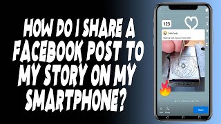 How do I share a Facebook post to my story on my smartphone?