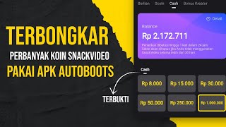 BOCOR.!! CARA PERBANYAK KOIN SNACKVIDEO TANPA UNDANG TEMAN