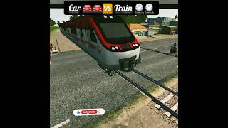 Car 🚘🆚️Train 🚆#bussimulator #bussimulatorindonesia #bussid #ytshorts #viral#shorts #trending #comady