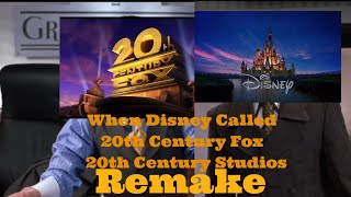 When Disney Called 20th Century Fox 20th Century Studios   (Remake)