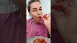 I eat delicious shrimp heads #food #mukbang #eating