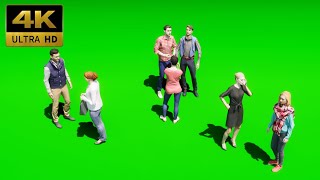 004 - Green Screen | Chroma Key | Character Group | 4K