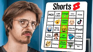 J’ai joué au Bingo Youtube Shorts… (presque impossible)