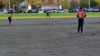 Cam crushes the baseball 16 April 2024 Chinook Little League