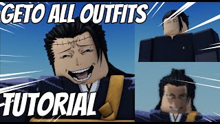 Suguru Geto All Outfits Tutorial