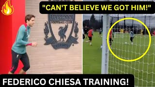 Federico Chiesa showed his class during a TRAINING with Liverpool U21 and scored beautiful goal!