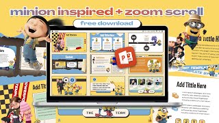 🐥✨️🎽 Free Download Desbicable Me (Minion) Inspired Powerpoint Template by Ree Studies