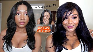 NO GLUE NO SPRAY | GLUELESS WIG INSTALL!| No Babyhair needed | @Rpgshowwigs Rpgshowlifestyle