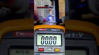 2nd Auto Ranging Multimeter Practice LED 1k Ohm 5V Supply Circuits Voltage Current Resistance #howto