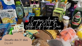 Desafio dos 31 dias || Dia #4 || Compras Agosto - Aldi - Lidl - Pingo Doce || Filipa da Costa