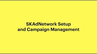 SKAdNetwork Setup & Campaign Management