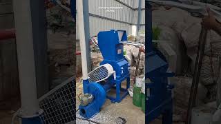 plastic scrap film Grinder machine with blower system