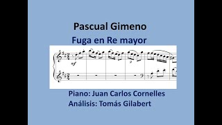 Fuga en Re mayor de Pascual Gimeno. Análisis musical.