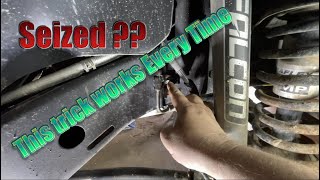 TRICK TO REMOVE SEIZED BRAKE LINE FITTINGS