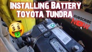 How to: Install Battery 2008 Toyota Tundra 5.7L