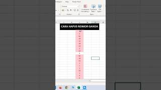 Cara Hapus Nomor Ganda pada Banyak Data Nomor #shortvideo #trikexcel #tipsexcel
